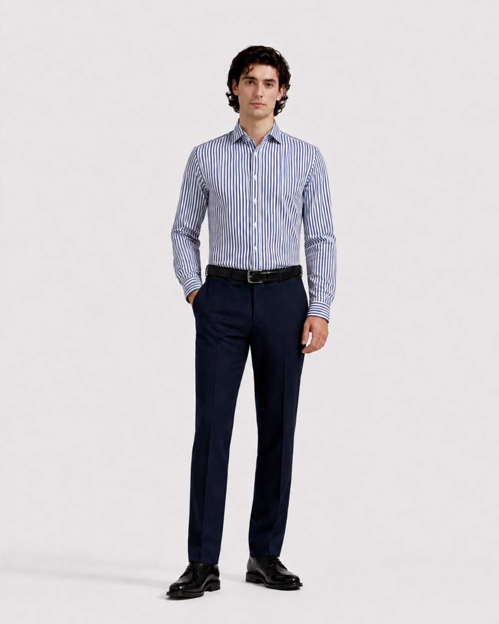 Monarch Blue Stripe Shirt