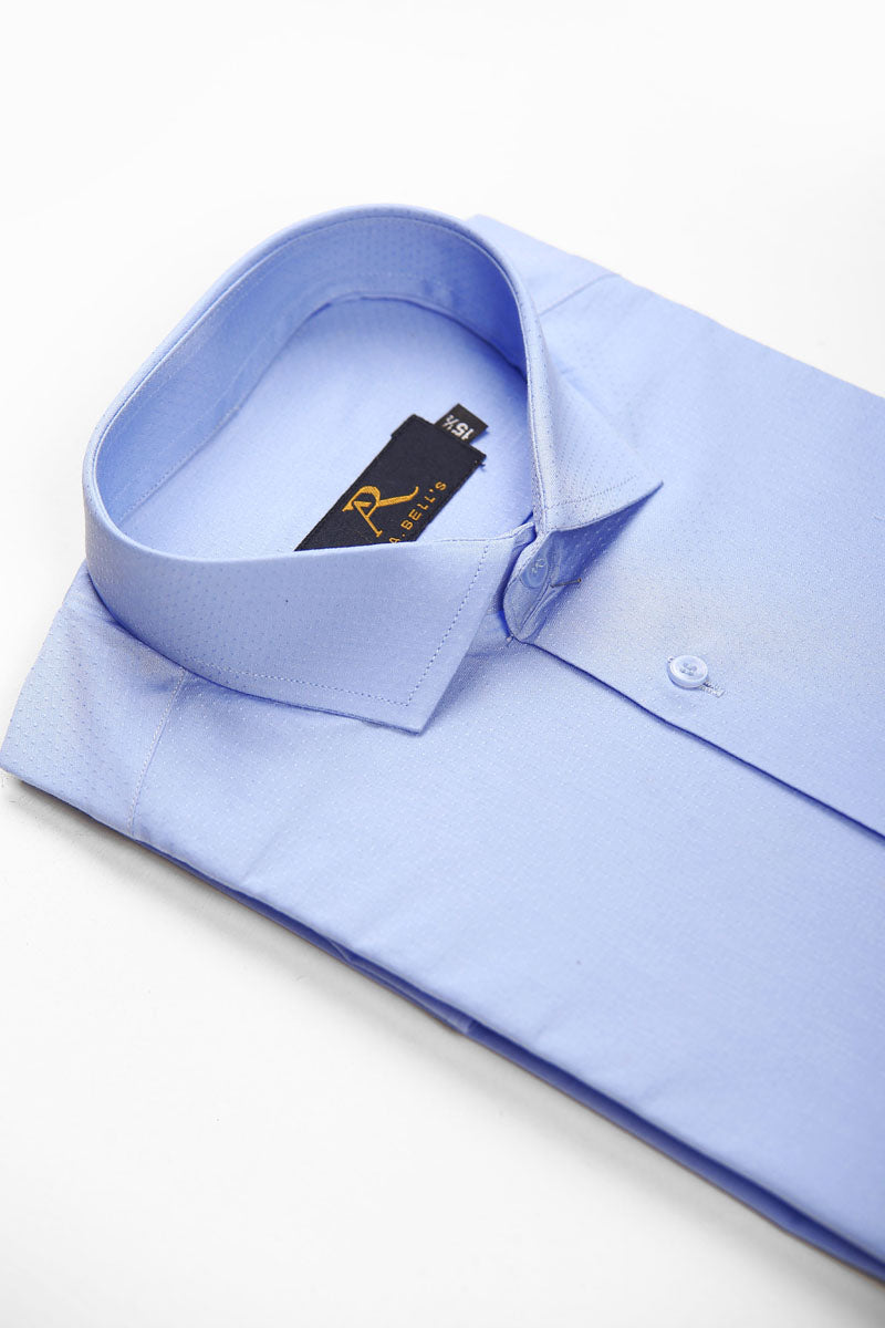 Blue Frost Textured Shirt