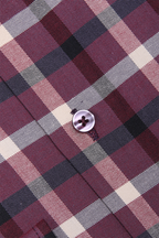 Burgundy Heritage Check Shirt