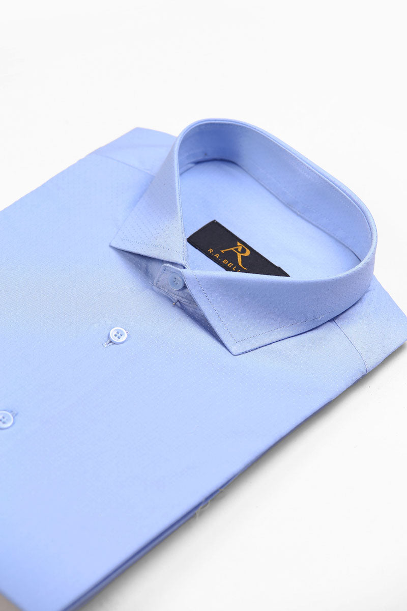 Blue Frost Textured Shirt