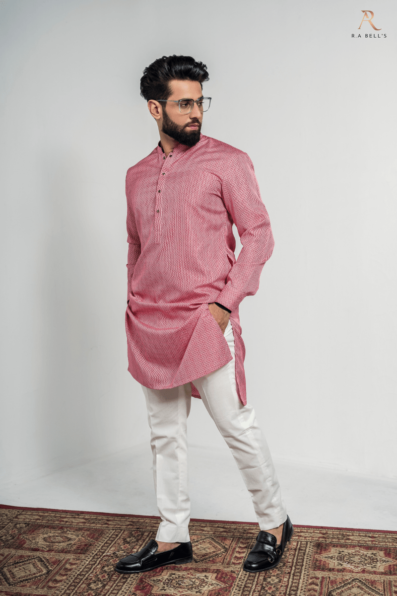 Pinkish Red Kurta Pajama