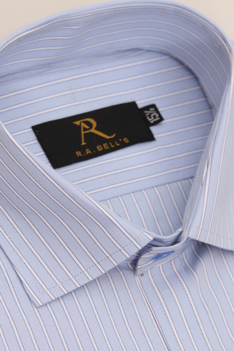 Sky Blue Pinstripe Formal Shirt