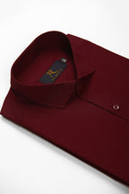 Vintage Maroon Plain Shirt