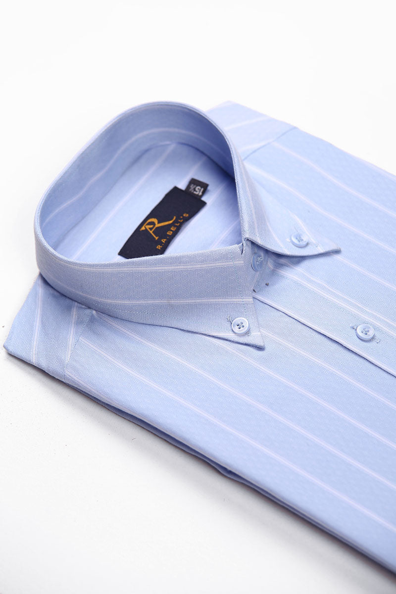 Powder Blue Stripe Shirt