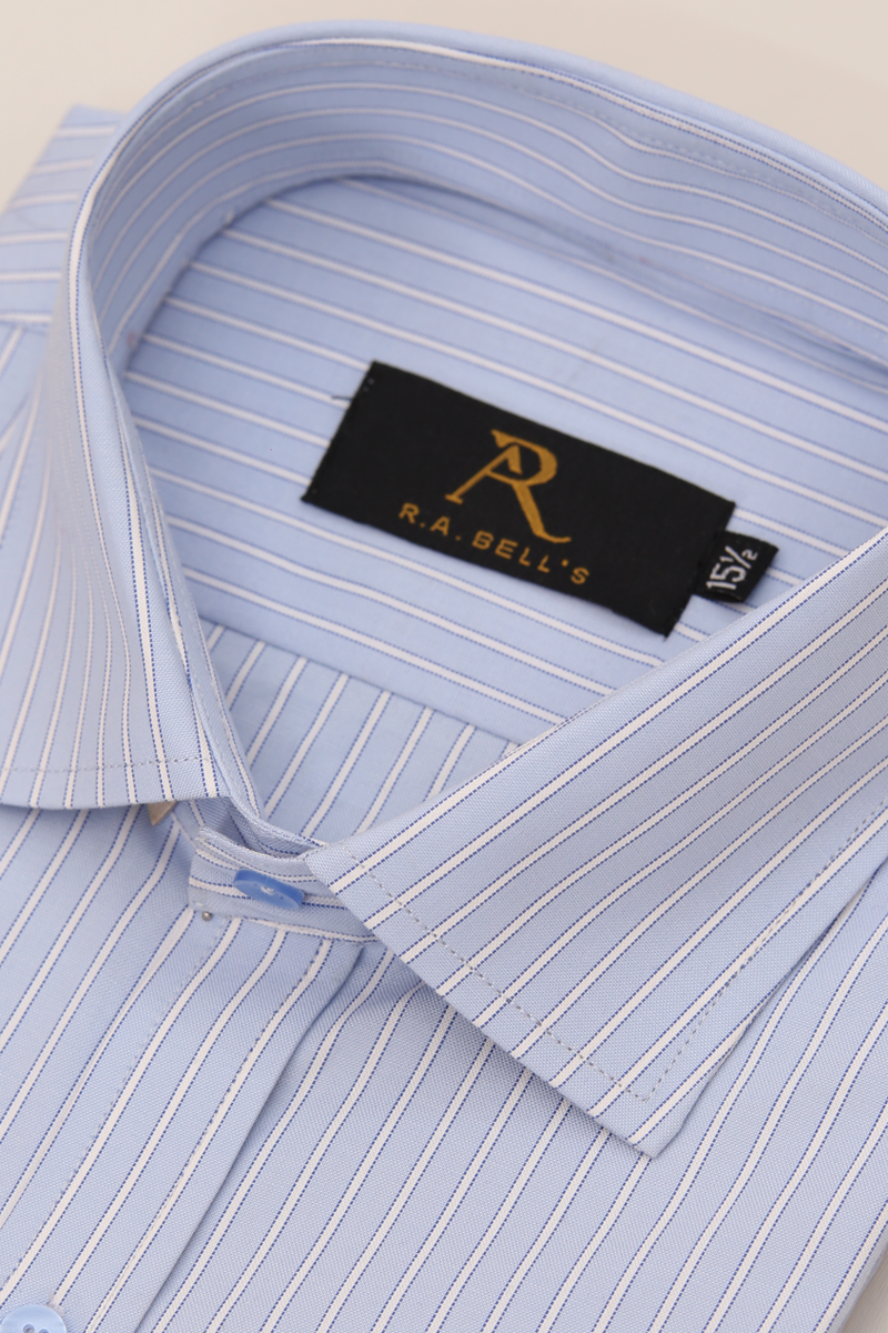 Sky Blue Pinstripe Formal Shirt