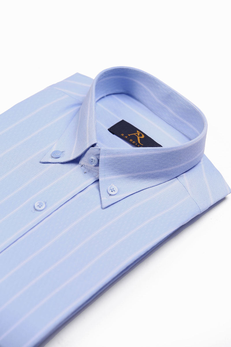 Powder Blue Stripe Shirt