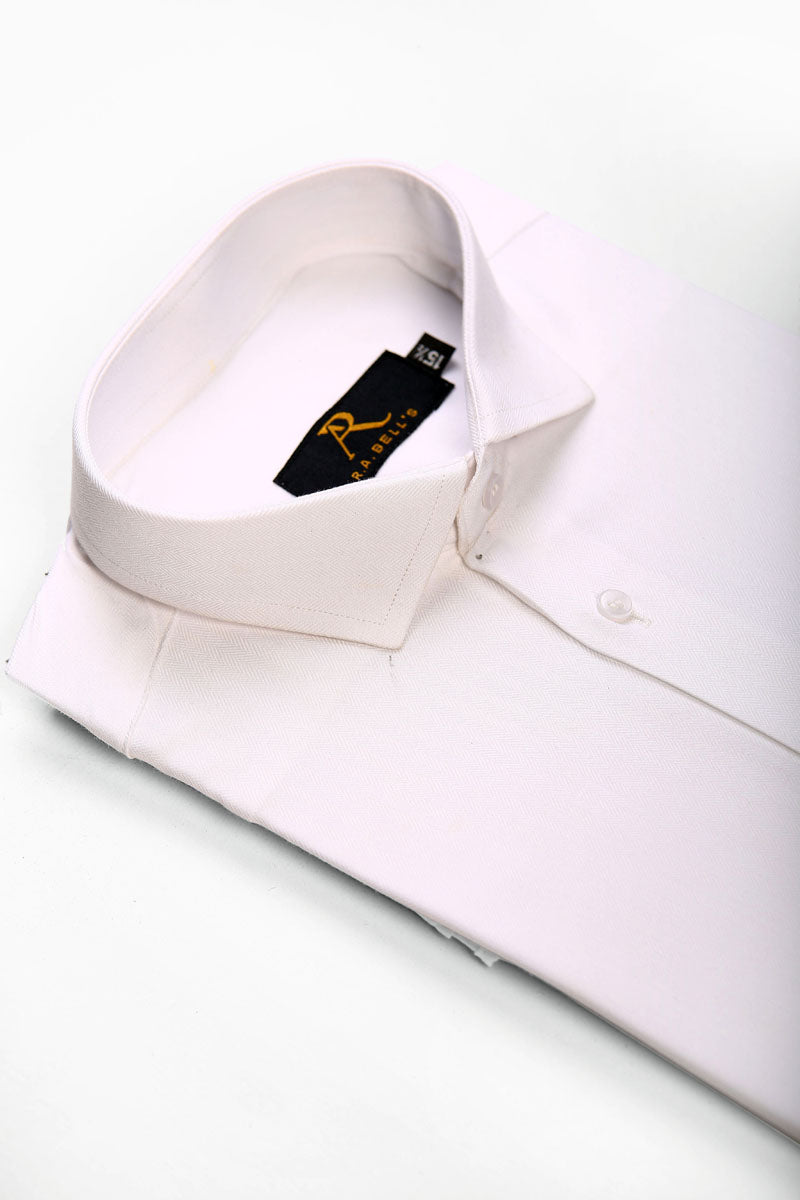 Snow White Textured Shirt