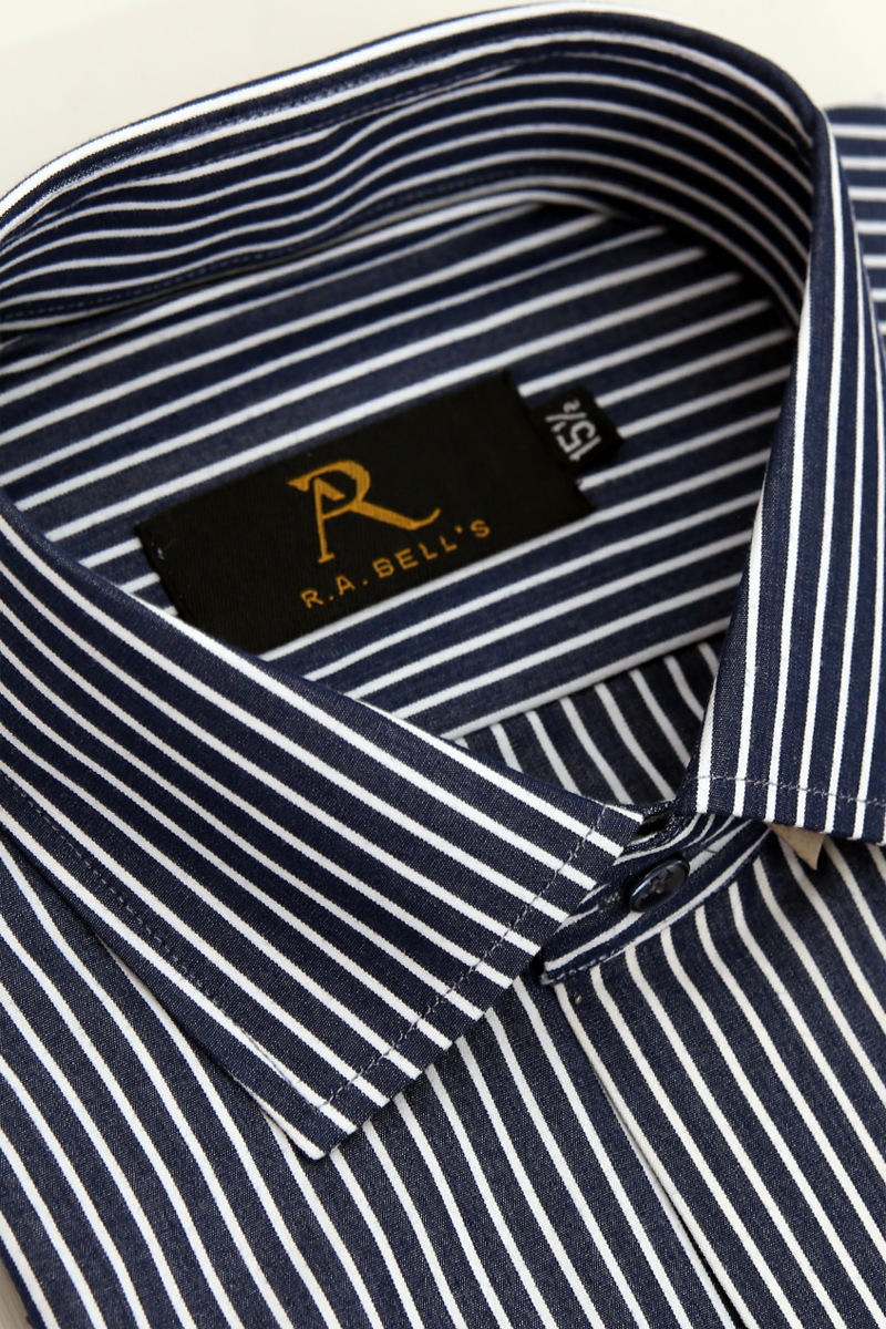 Prestige Navy Stripe Shirt
