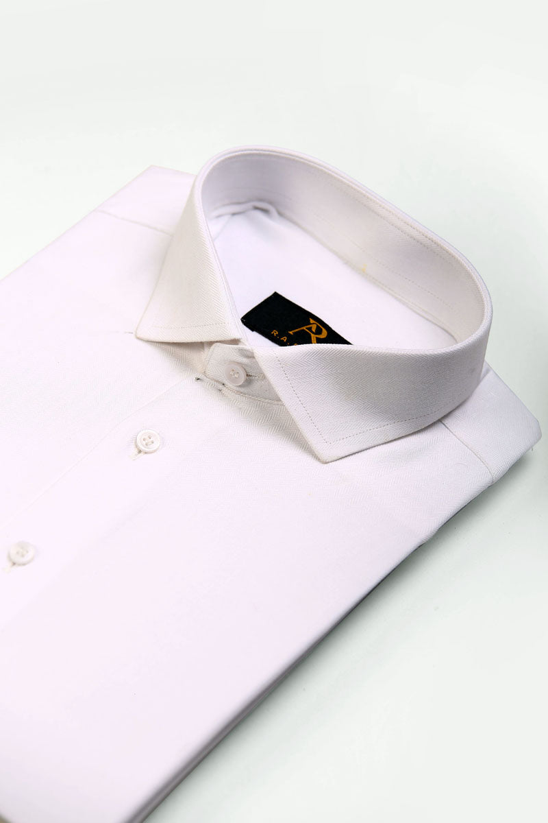 Snow White Textured Shirt