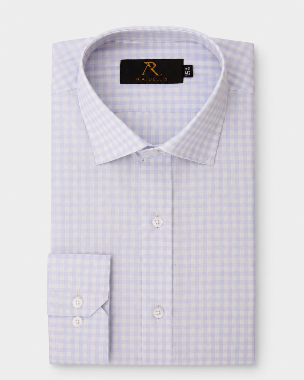 Powder Blue Gingham Shirt
