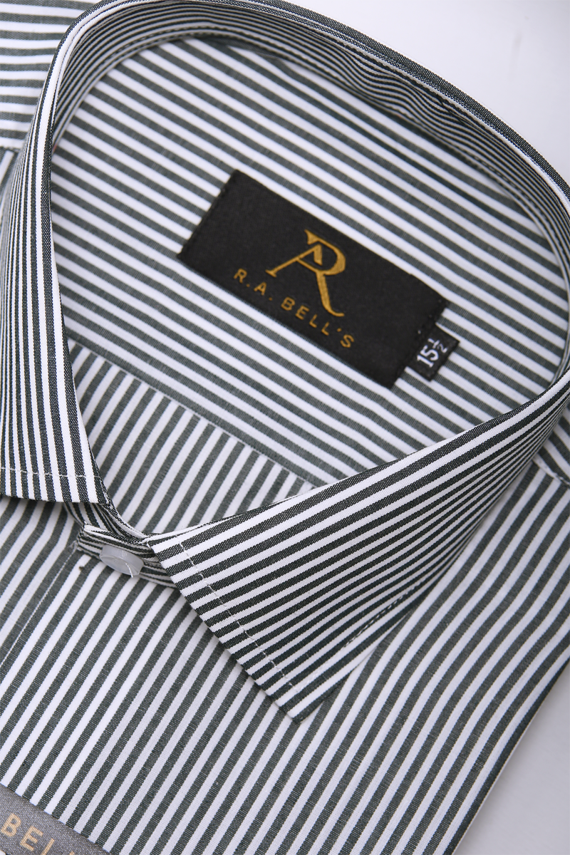 Charcoal Prestige Stripe Shirt