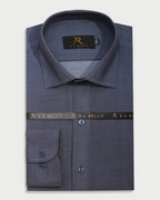 Steel Blue Textured Shirt (Copy)