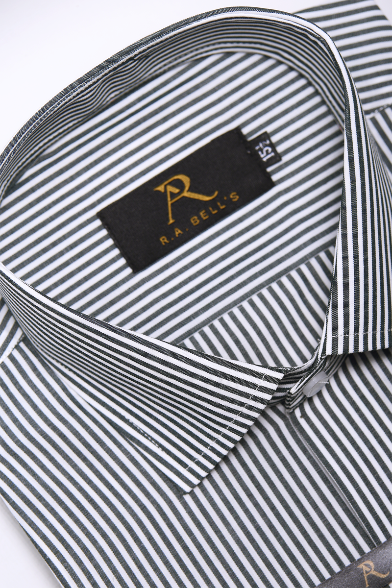 Charcoal Prestige Stripe Shirt