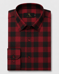 Red & Black Buffalo Check Shirt