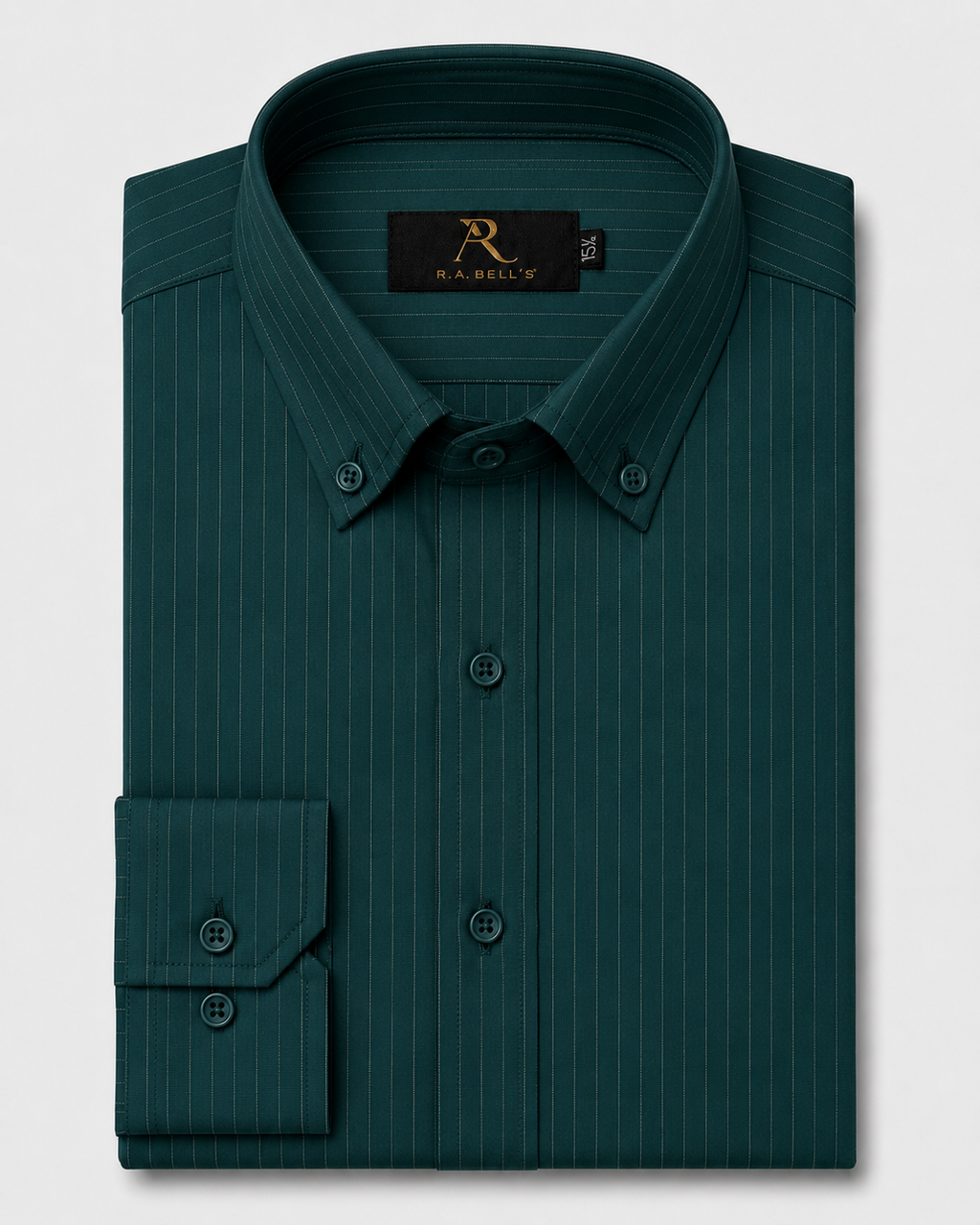 Emerald Pinstripe Formal Shirt
