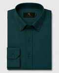 Emerald Pinstripe Formal Shirt