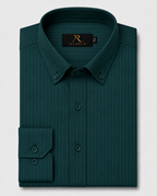 Emerald Pinstripe Formal Shirt
