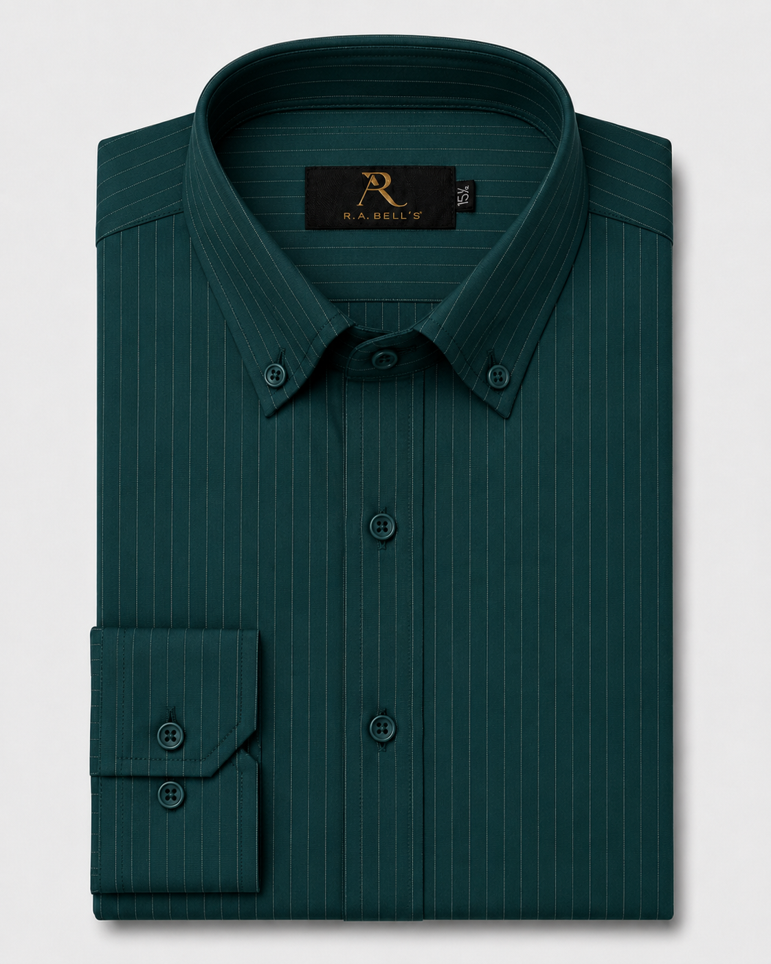 Emerald Pinstripe Formal Shirt