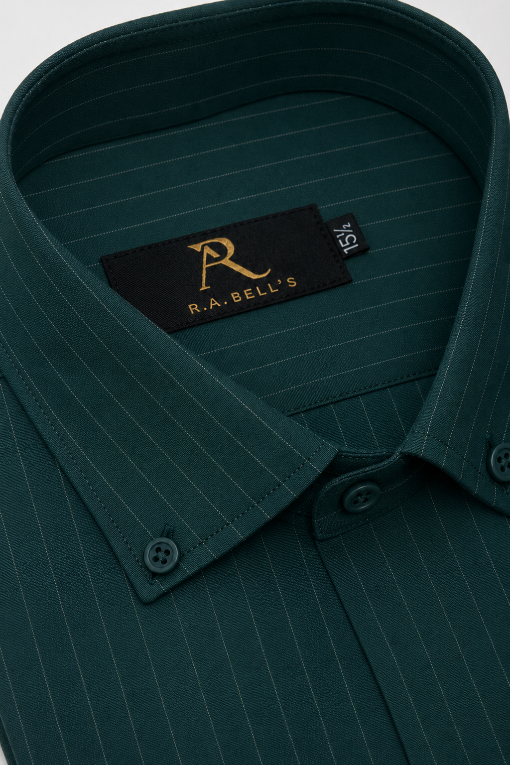Emerald Pinstripe Formal Shirt