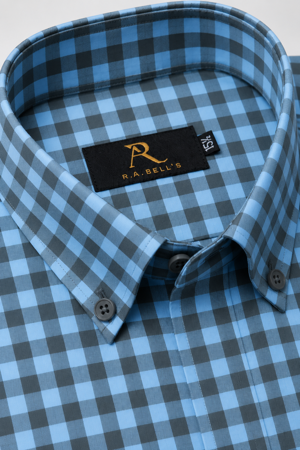 Blue & Charcoal Check Shirt