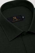 Smoke Olive Plain Shirt