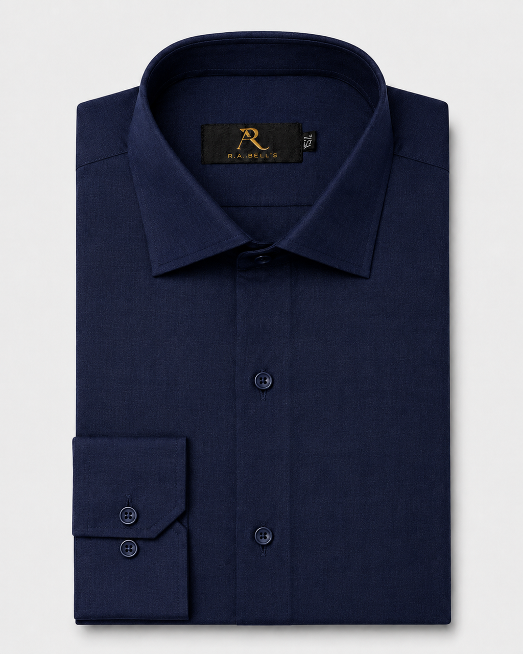 Navy Blue Linen Shirt