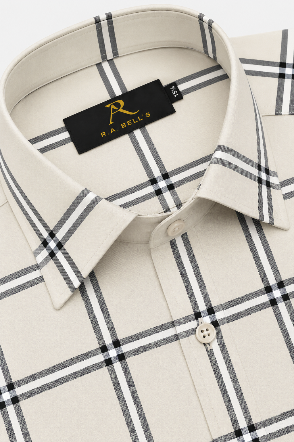 Stone Beige Check Shirt