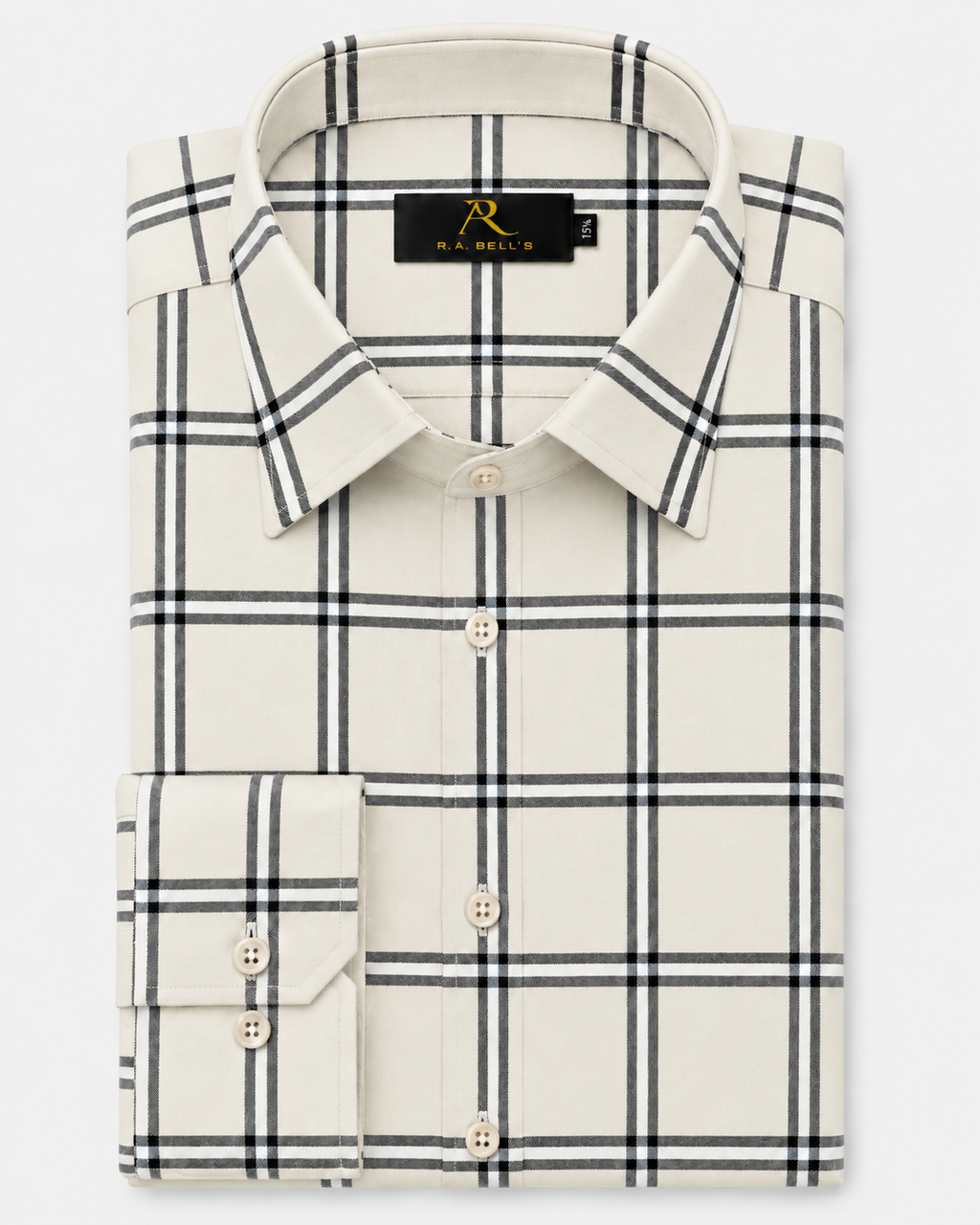 Stone Beige Check Shirt