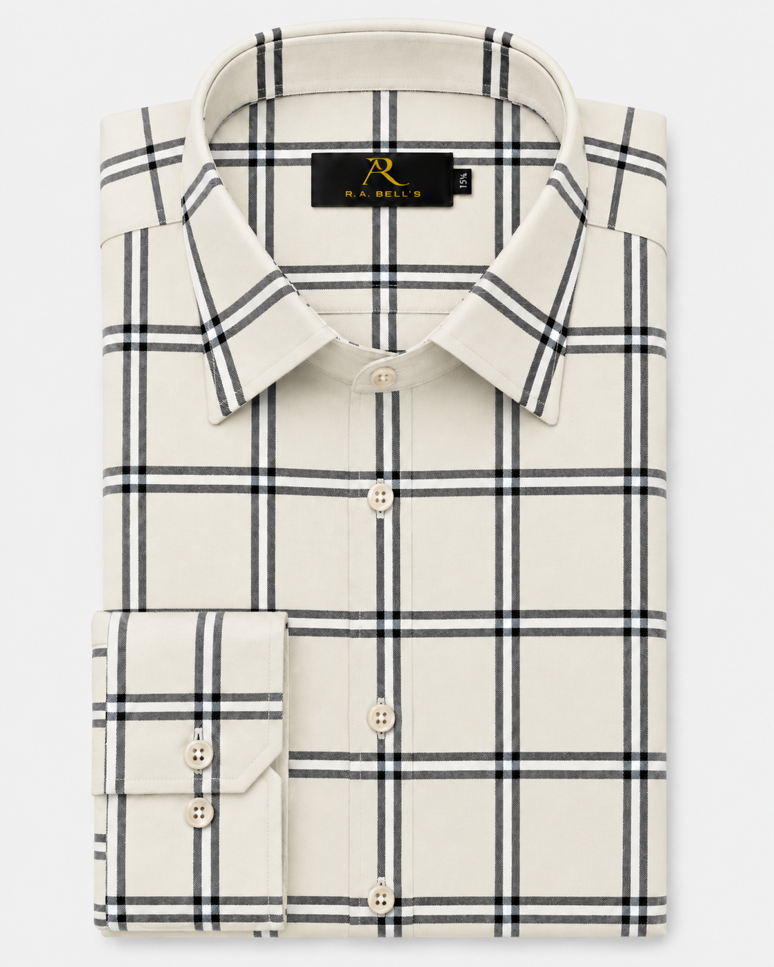 Stone Beige Check Shirt