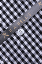 Black Gingham Check Formal Shirt