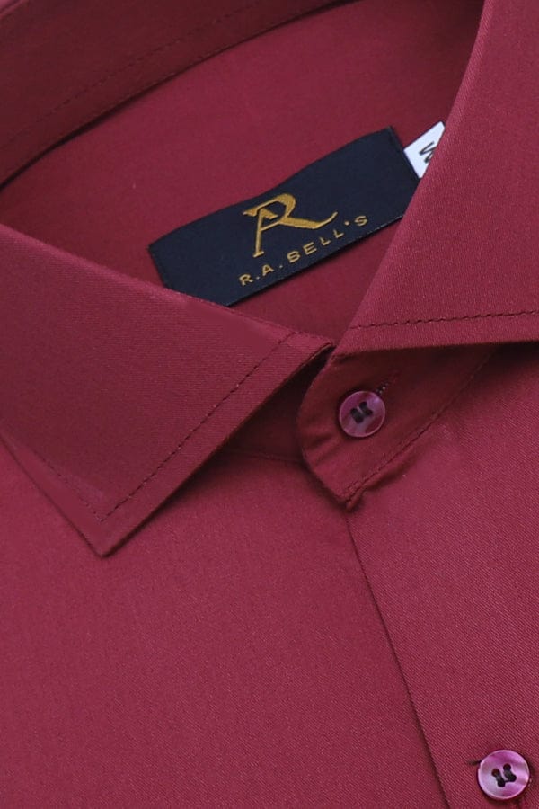 Lotus Red Plain Shirt