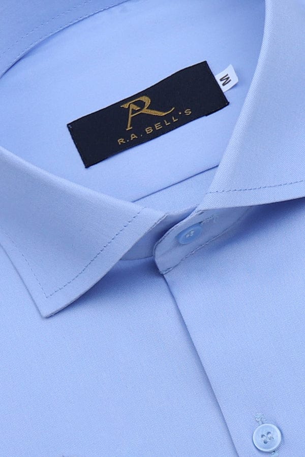 Cloudy Blue Plain Shirt