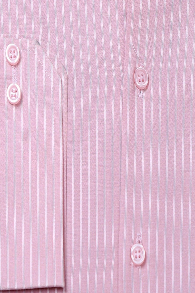 Light pink shirt with visible white lining